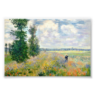 Impression Photo Champs de pavot près d'Argenteuil par Claude Mone