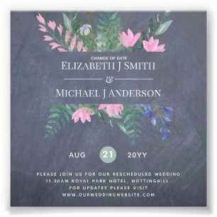 Impression Photo Change of Date Plans Postponement Wildflowers Chic