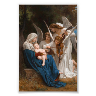 Impression Photo Chanson des anges de William-Adolphe Bouguereau B