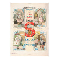 Chanteur vintage - Machine à coudre et