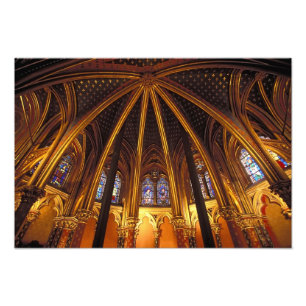 Impression Photo Chapelle basse de La Sainte-Chapelle, Paris,