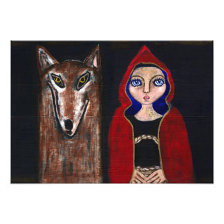 Impression Photo Chaperon rouge et loup