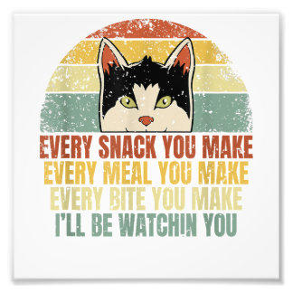 Impression Photo Chaque Snack que vous faites Amoureux des chats Dr