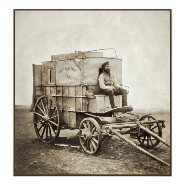 Impression Photo Chariot photographique de Roger Fenton Réalisme ph (Devant)