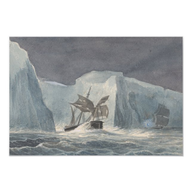 Impression Photo Charles Hamilton Smith - Le passage de l'Erebus (Devant)