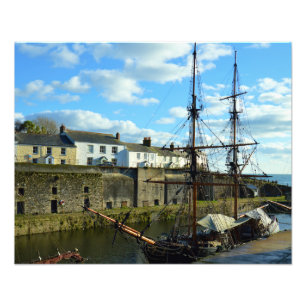 Impression Photo Charlestown Harbour Cornwall UK Poldark Situation