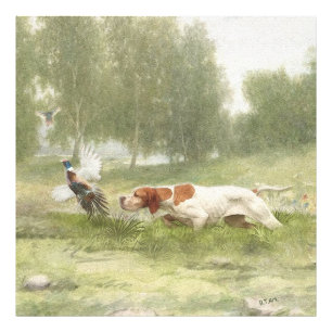 Impression Photo Chasse au faisan avec pointeur