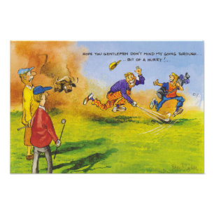 Impression Photo Chasse de golf amusante