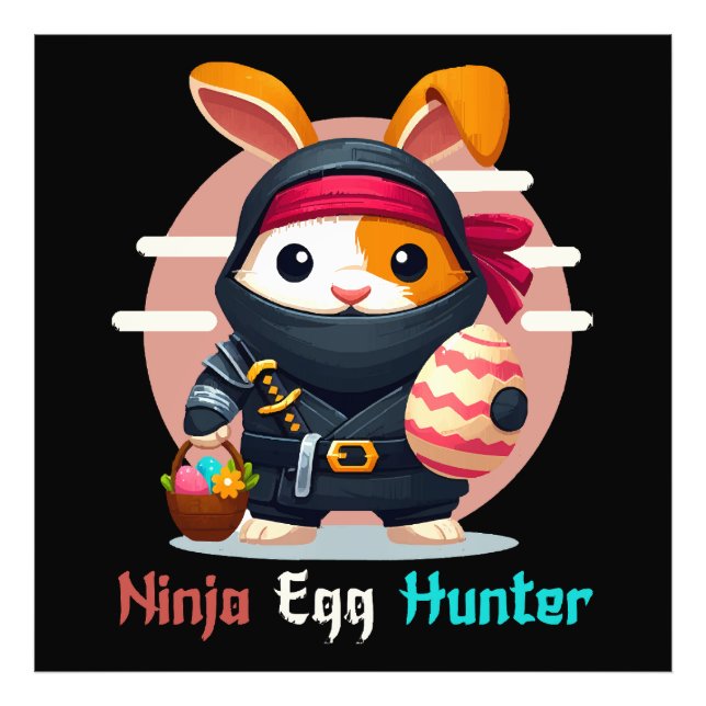 Impression Photo Chasseur d'oeufs de Ninja (Devant)