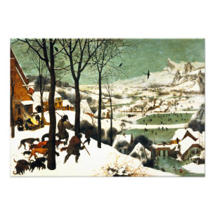 Impression Photo Chasseurs de Pieter Bruegel dans la neige