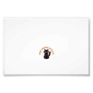 Impression Photo Chat Amoureux Halloween Purr-anormal Activité Effr
