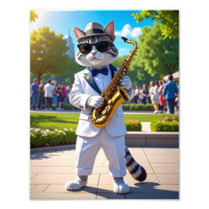 Impression Photo Chat de jazz cool