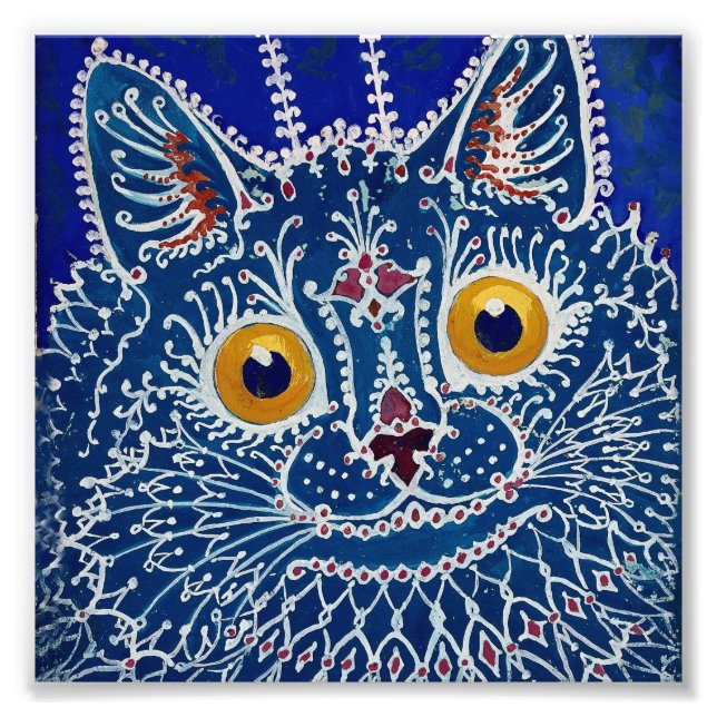 Impression Photo « Chat de style gothique » de Louis Wain (Devant)