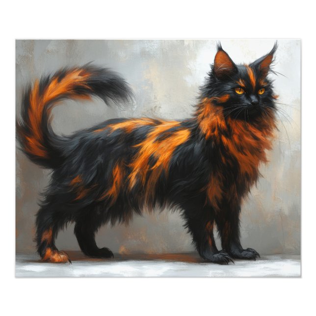 Impression Photo Chat flou maine coon  (Devant)
