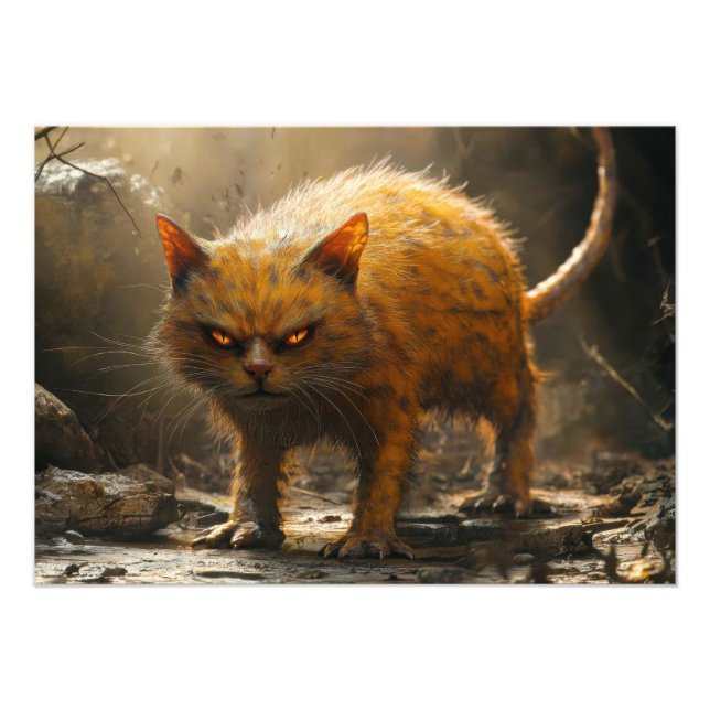 Impression Photo Chat monstre  (Devant)