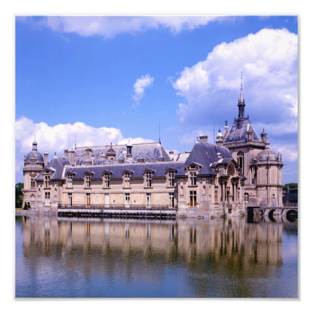 Impression Photo Château Chantilly, Oise, France (Devant)