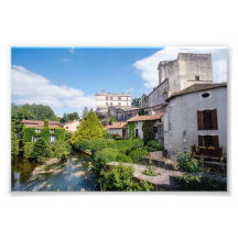 Château de Bourdeilles et rivière Dronne, Dordogne