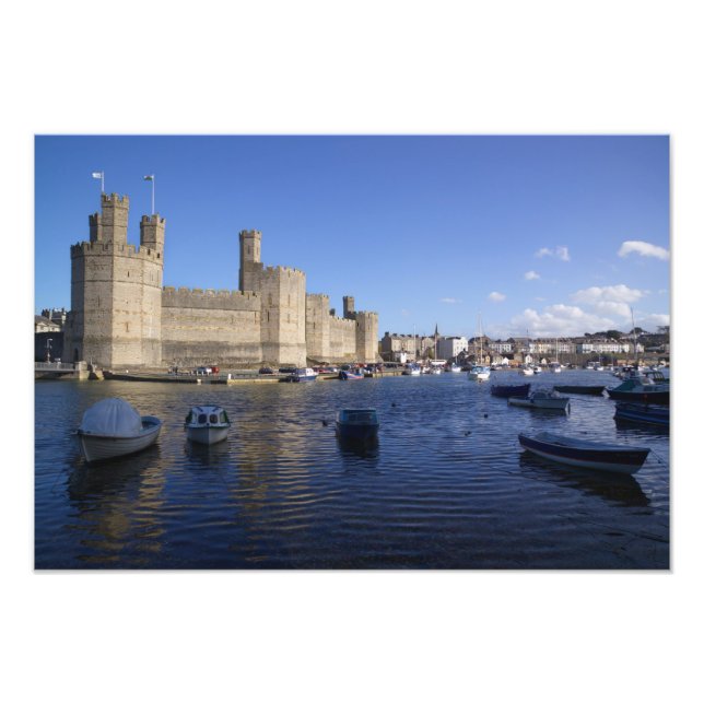 Impression Photo Château de Caernarfon, Gwynedd, Pays de Galles 2 (Devant)
