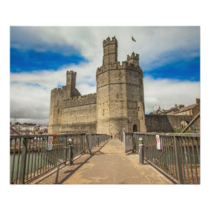Impression Photo Château de Caernarfon Wales.