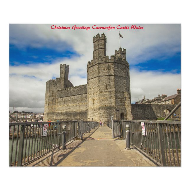 Impression Photo Château de Caernarfon Wales. (Devant)
