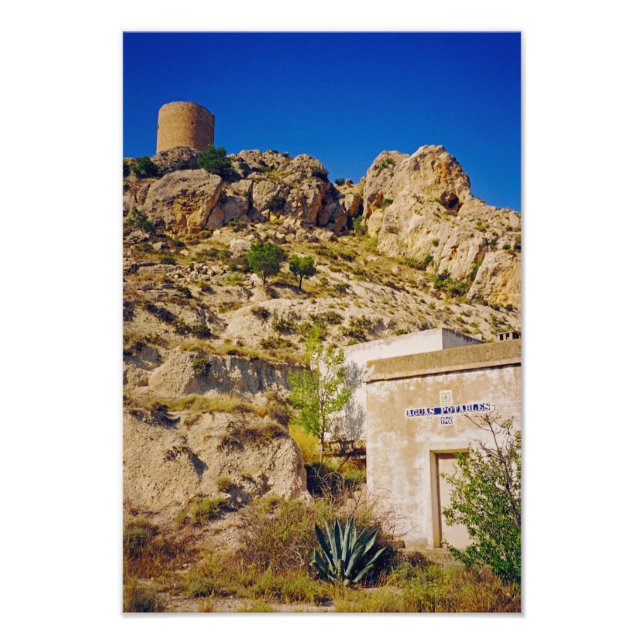 Impression Photo Château de Castalla (Devant)