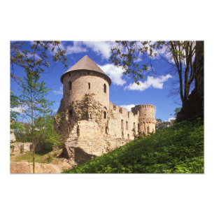 Impression Photo Château de Cesis dans le centre de la Lettonie.