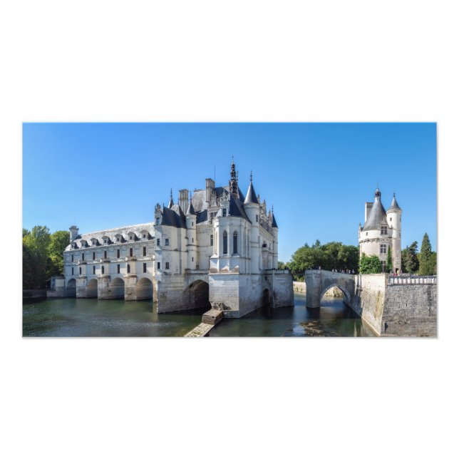 Impression Photo Château de Chenonceau dans la vallée de la Loire - (Devant)