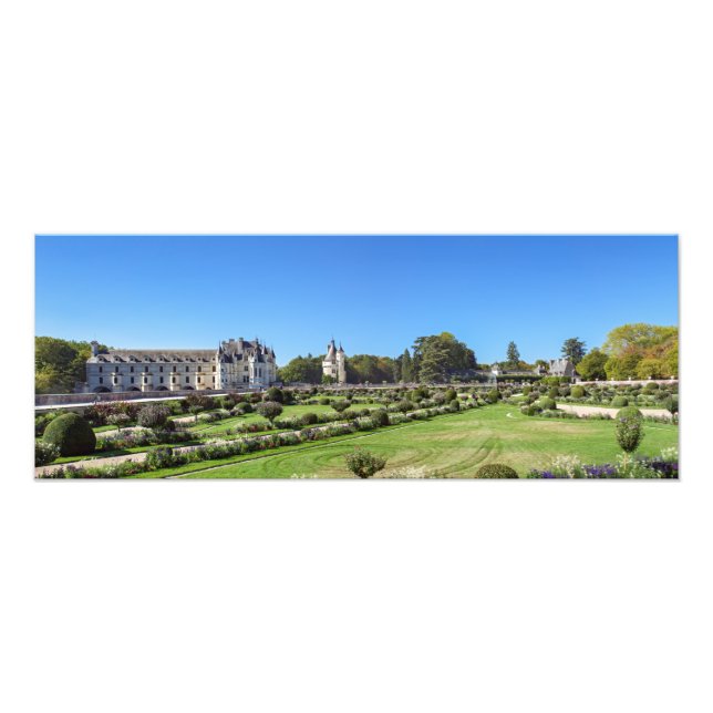 Impression Photo Château de Chenonceau dans la vallée de la Loire - (Devant)