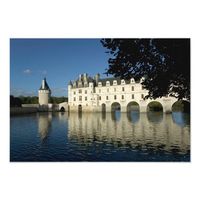 Impression Photo Château de Chenonceau, rivière Cher, Loir-et-Cher, (Devant)