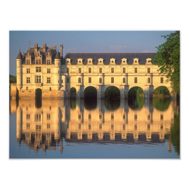 Impression Photo Château de Chenonceau, rivière Cher, Loir-et-Cher, (Devant)