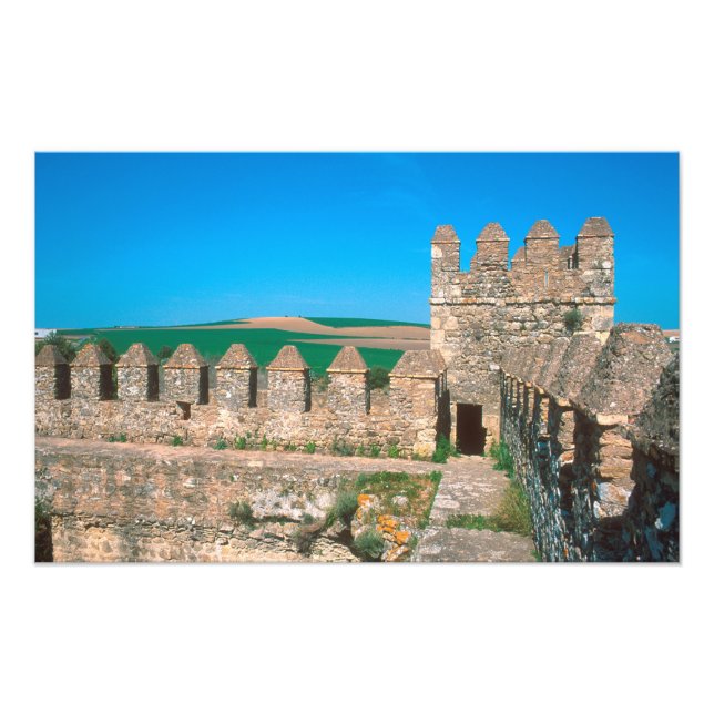 Impression Photo Château de Las Aguzaderas est un château avec une (Devant)
