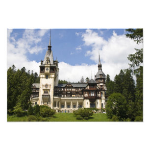 Impression Photo Château de Peles du XVIIIe siècle, Sinaia, Rouma