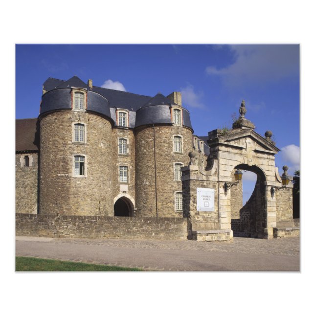 Impression Photo Château et Musée, Boulogne, Pas-de-Calais, (Devant)