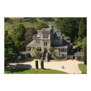 Impression Photo Château Larnach, Dunedin, Nouvelle-Zélande - aérie