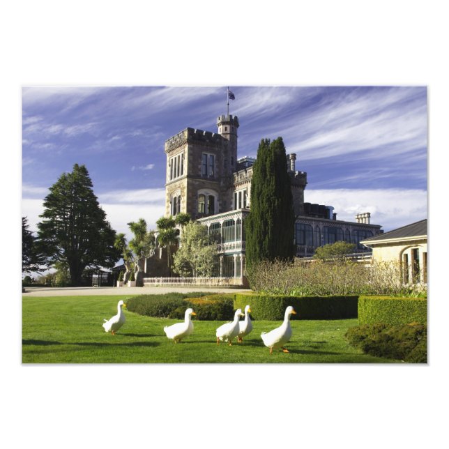 Impression Photo Château Larnach, péninsule d'Otago, Dunedin, (Devant)