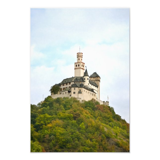 Impression Photo Château Marksburg, Allemagne (Devant)