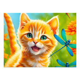 Impression Photo Chaton joyeux