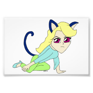 Impression Photo chatte chibi