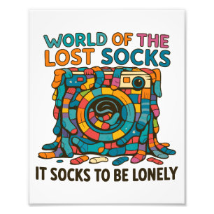Impression Photo Chaussettes Danoises Drôle Monde Manquant Mais Pas