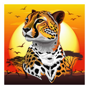 Impression Photo Cheetah African Feline Wild Animal