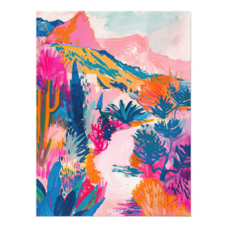 Impression Photo Chemin du désert électrique