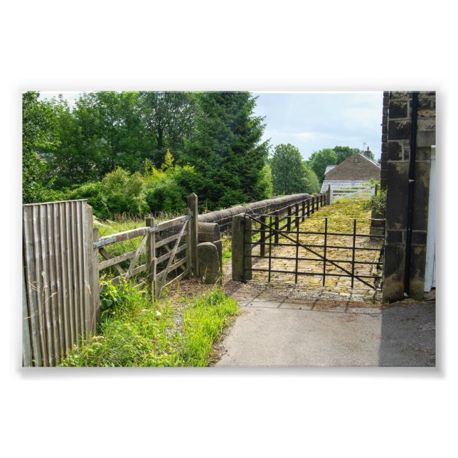 Impression Photo Chemin Rustic, Mytholmroyd (Devant)