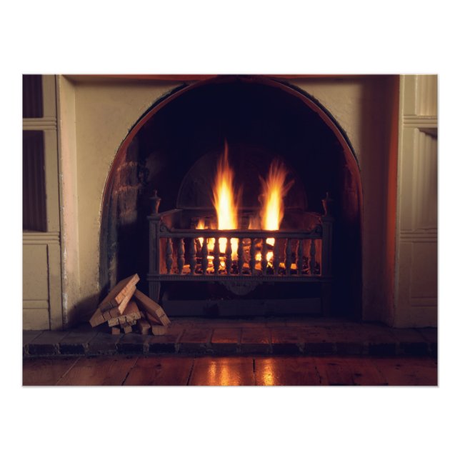 Impression Photo Cheminée à la maison (Devant)