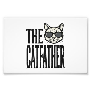 Impression Photo Chemise graphique de citation de chat vintage Funn