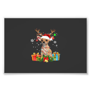Impression Photo Chemise oversize Santa Claus lumières de Noël de C
