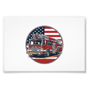 Impression Photo Chemise vectorielle Cercle Drapeau Américain Camio