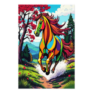 IMPRESSION PHOTO CHEVAL EN VERRE