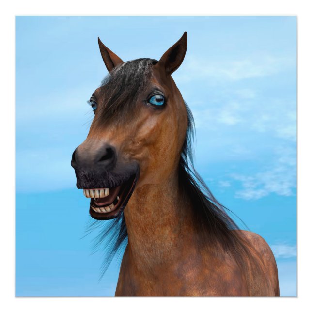 Impression Photo Cheval heureux (Devant)