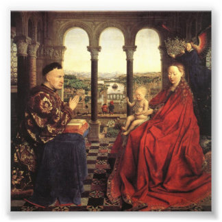 Impression Photo Chevaliers du Christ (Retable de Gand), Jan van Ey