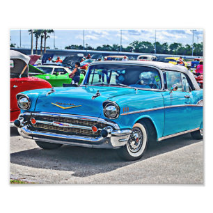 Impression Photo Chevy Bel Air Hotrod Art